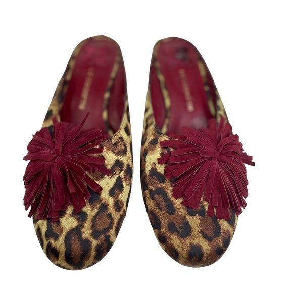 Liz Claiborne Riva Animal Print Slip On Heels - Picture 4 of 8